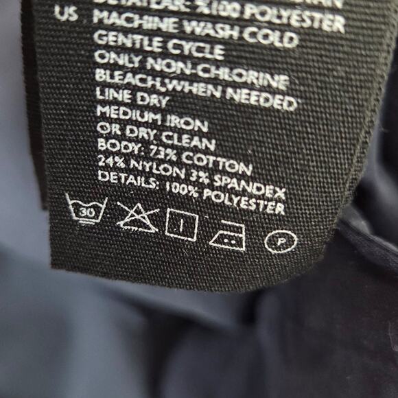 COS Navy Blue Architectural Silouette Dress 6 Zip Back Minimalist Basic Modern - Picture 11 of 16